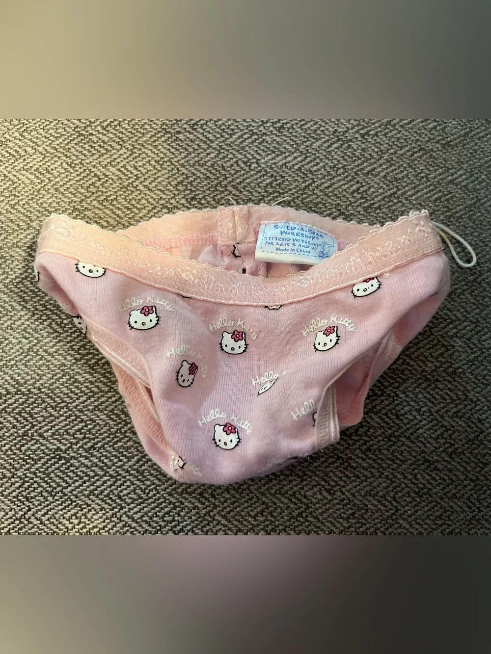 Build-A-Bear Hello Kitty Sanrio Pink Cotton Underwear Undies Panties RARE HTF